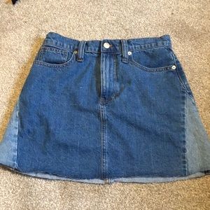 Madewell denim skirt